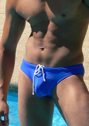 What is it about blue speedos?