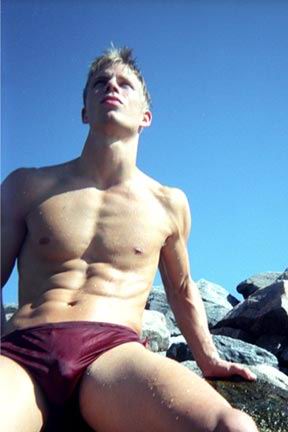 Maroon Speedos