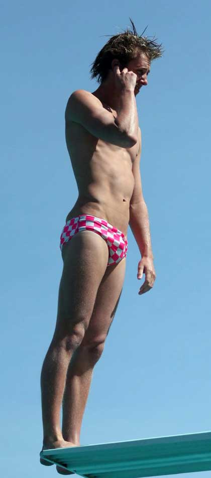 Pink speedos - could you wear them?