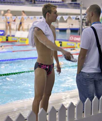 Pink speedo