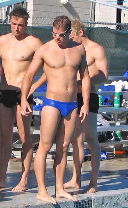 What is it about blue speedos?