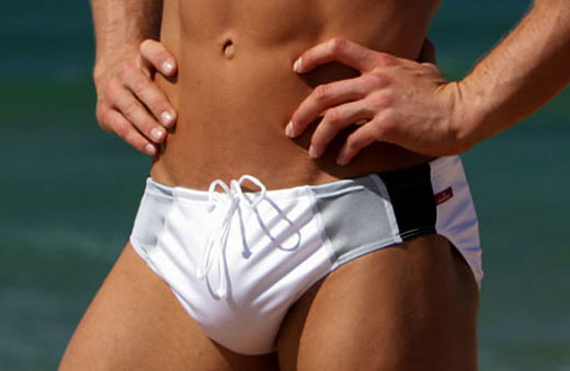 White AussieBum Swimwear