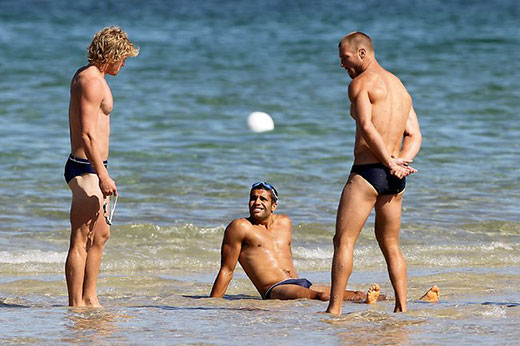 Footy Guys in Speedos