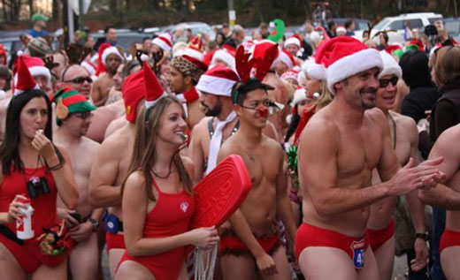 Santa Speedo Run