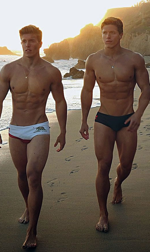 Mates in Speedos