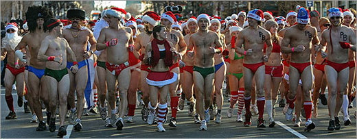 Santa Speedo Run